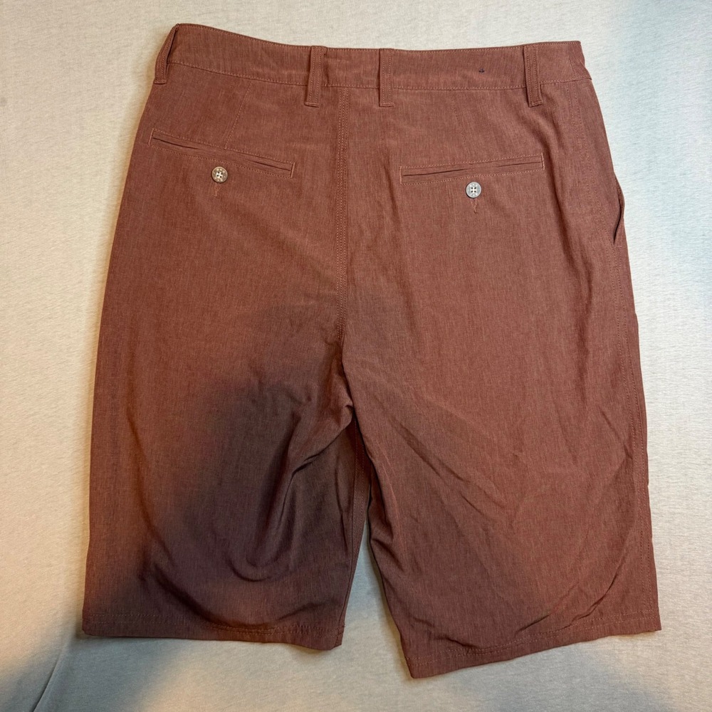 BKE Hybrid Standard Fit Shorts Mens 38 Rust Brown Heathered Quick Dry stretch - Picture 2 of 5